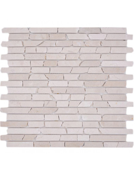 Botticino Beige Marmor Stavmosaik | Ekosten.se