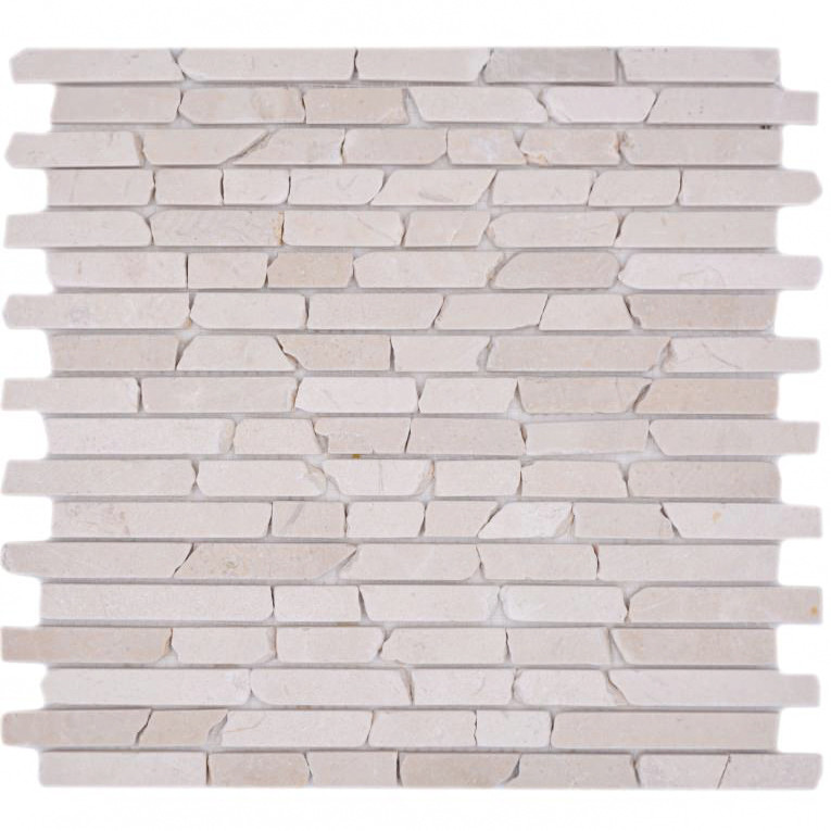 Botticino Beige Marmor Stavmosaik | Ekosten.se