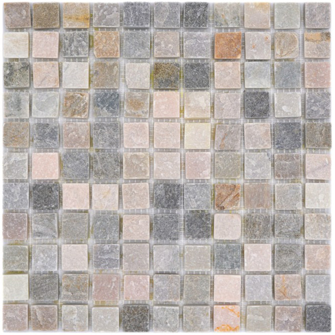 Natursten Mosaik Beige Grå Kvartsit | Ekosten.se