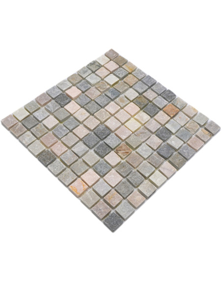 Natursten Mosaik Beige Grå Kvartsit | Ekosten.se