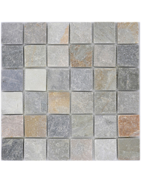 Beige Grå Natursten Mosaik Kvartsit | Ekosten.se