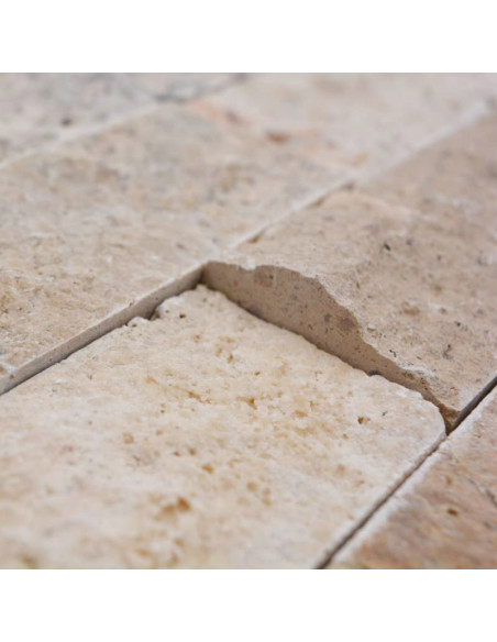 Natursten Travertin Chiaro Splitface | Ekosten.se