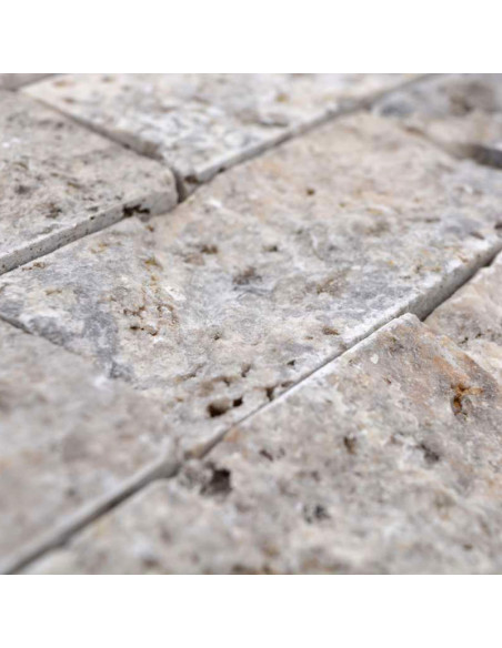 Natursten Silver Travertin Splitface | Ekosten.se
