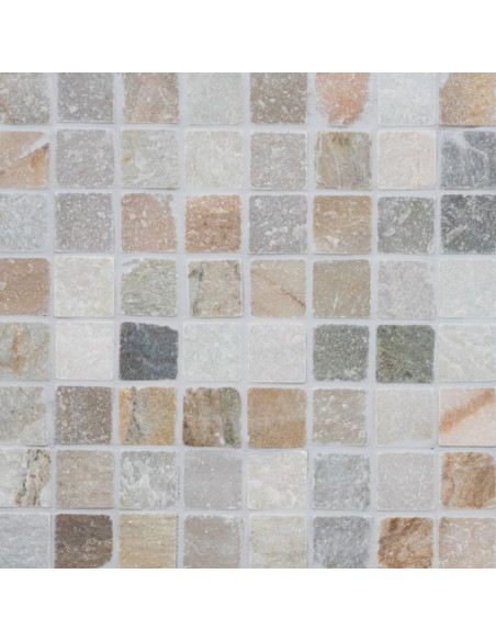 Beige Grå Natursten Mosaik Kvartsit | Ekosten.se