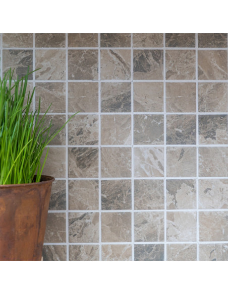 Klinker Mosaik Stenoptik Sandbrun | Ekosten.se