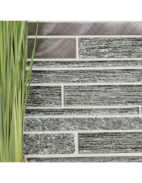 Stavmosaik Kristall Metall Silver | Ekosten.se