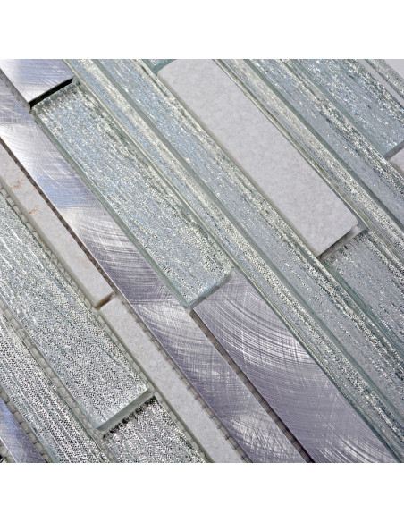 Stavmosaik Kristall Metall Silver | Ekosten.se