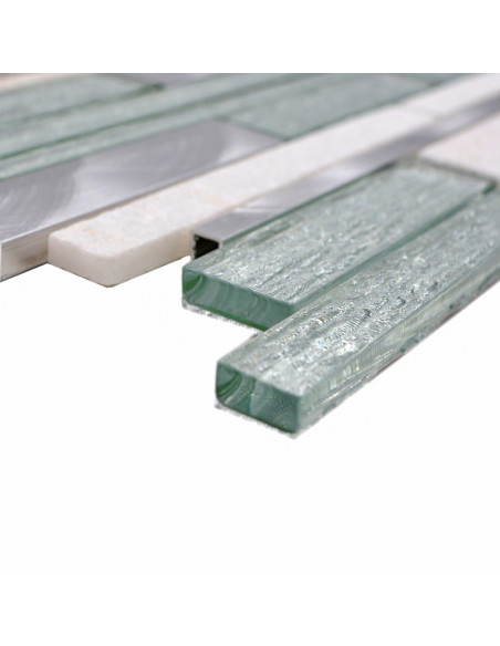 Stavmosaik Kristall Metall Silver | Ekosten.se