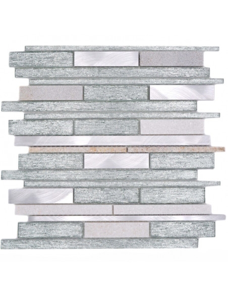 Stavmosaik Kristall Metall Silver | Ekosten.se