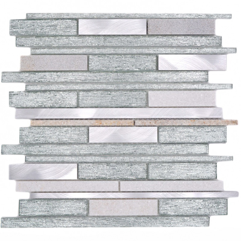Stavmosaik Kristall Metall Silver | Ekosten.se