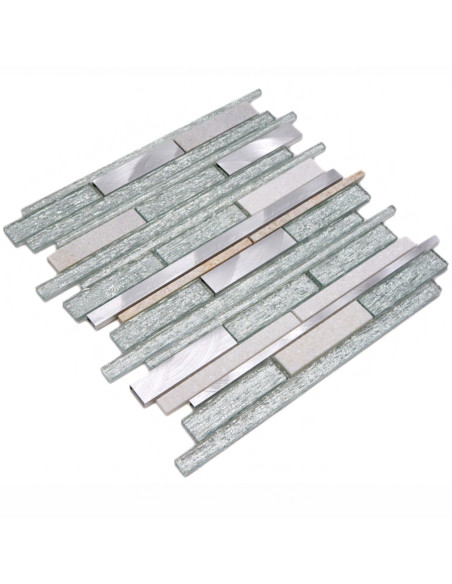 Stavmosaik Kristall Metall Silver | Ekosten.se