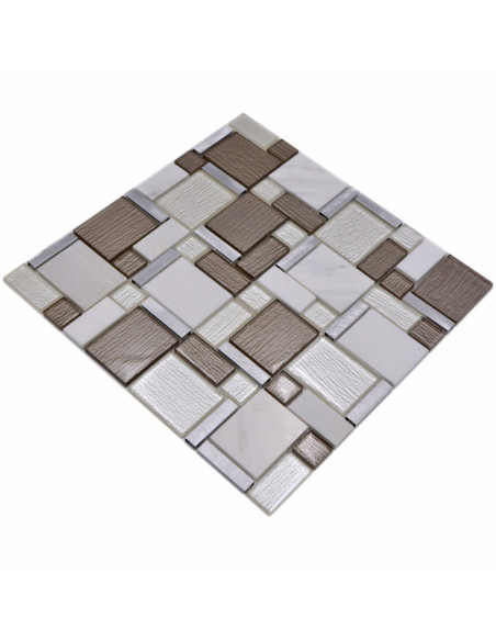 Kristall Natursten Metall Mosaik | Ekosten.se
