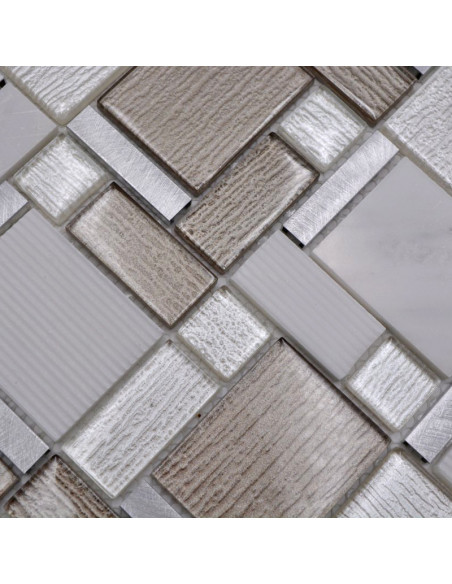 Kristall Natursten Metall Mosaik | Ekosten.se