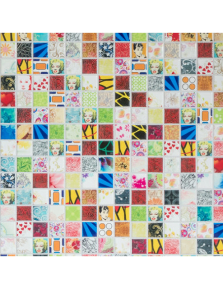 Multicolor Keramikmosaik Star Mix | Ekosten.se