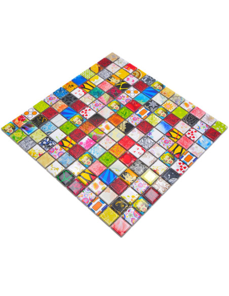 Multicolor Keramikmosaik Star Mix | Ekosten.se