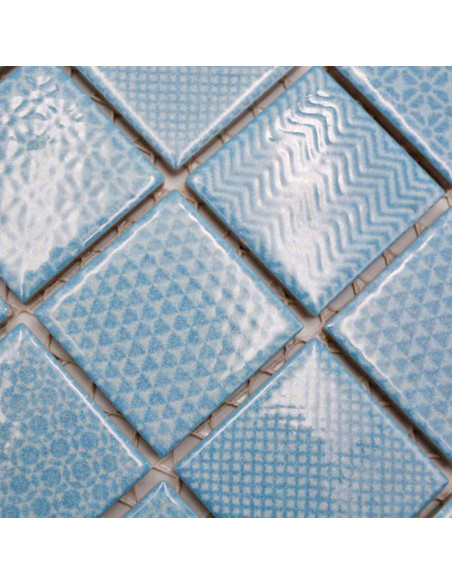 Retro Mosaik Mönstrad Turkos | Ekosten.se