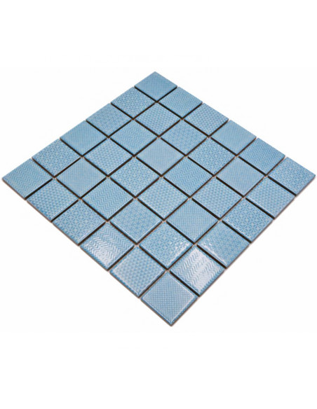 Retro Mosaik Mönstrad Turkos | Ekosten.se