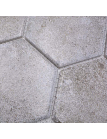 Hexagon Klinker Mosaik Betong | Ekosten.se