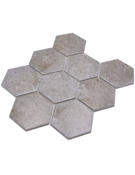 Hexagon Klinker Mosaik Betong | Ekosten.se