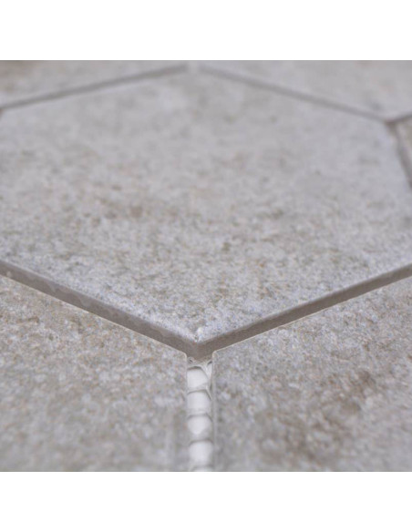 Hexagon Klinker Mosaik Betong | Ekosten.se