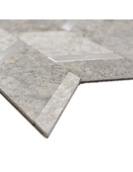 Självhäftande Vinylmosaik Cement Ljusgrå | Ekosten.se