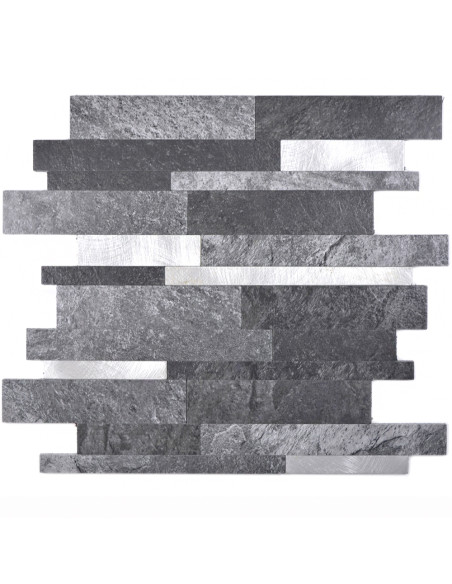 Mosaik Självhäftande Vinyl Svart Silver | Ekosten.se