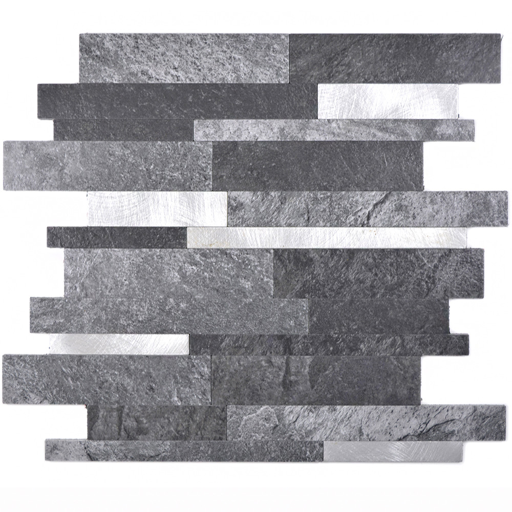 Mosaik Självhäftande Vinyl Svart Silver | Ekosten.se