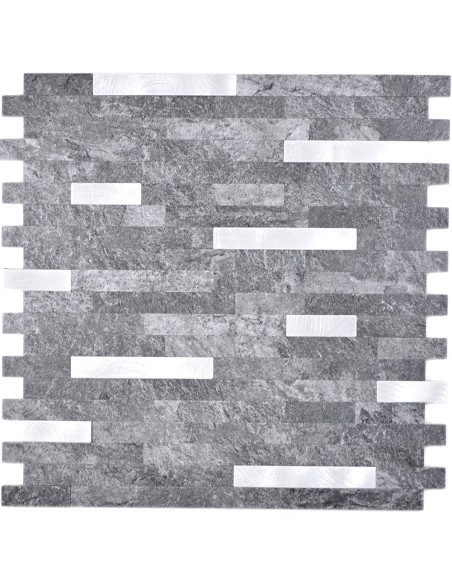 Vinylmosaik Självhäftande Cement Grå | Ekosten.se