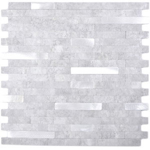 Vinylmosaik Självhäftande Cement Ljusgrå | Ekosten.se