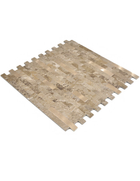 Vinylmosaik Självhäftande Kalksten Brun | Ekosten.se