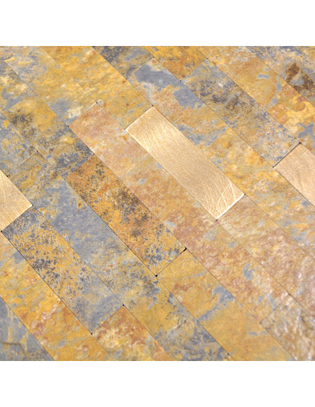 Vinylmosaik Självhäftande Skiffer Guld | Ekosten.se