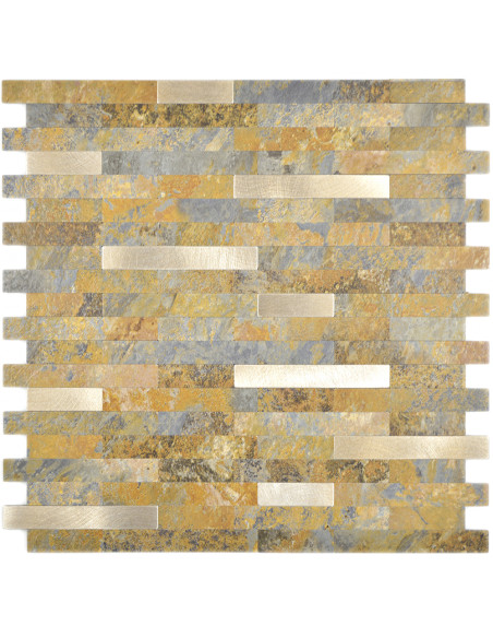 Vinylmosaik Självhäftande Skiffer Guld | Ekosten.se