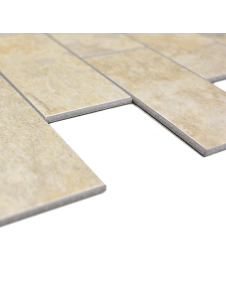 Självhäftande Vinylmosaik Kalksten Beige | Ekosten.se
