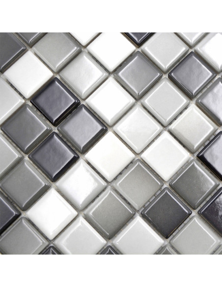 Svart Grå Vit Klinkermosaik | Ekosten.se