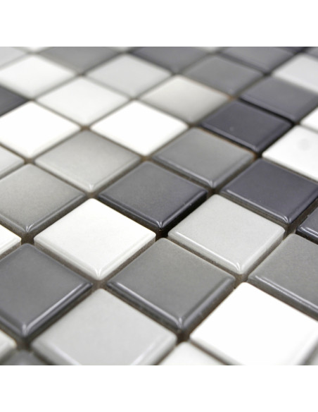 Svart Grå Vit Klinkermosaik | Ekosten.se