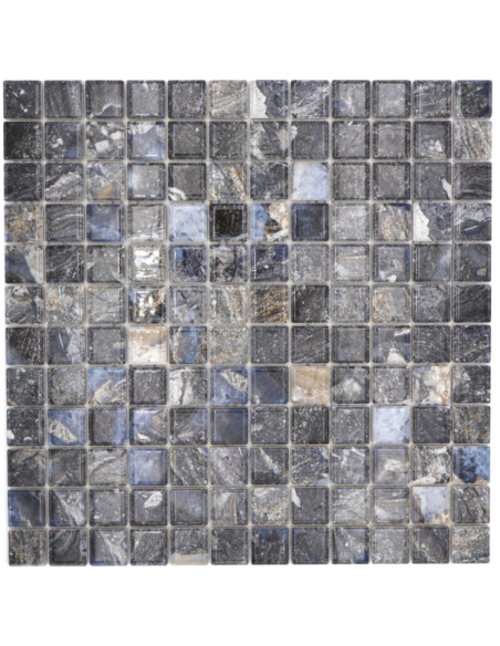 Svart Klinker Mosaik Marmor Optik | Ekosten.se