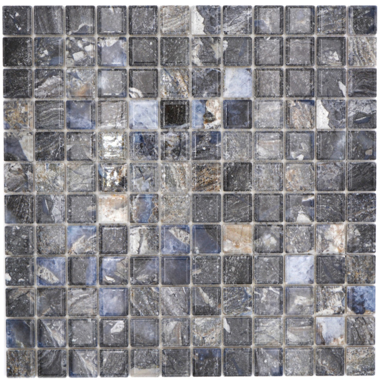 Svart Klinker Mosaik Marmor Optik | Ekosten.se