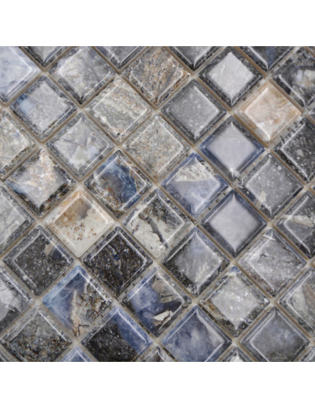 Svart Klinker Mosaik Marmor Optik | Ekosten.se