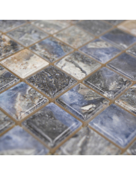 Svart Klinker Mosaik Marmor Optik | Ekosten.se
