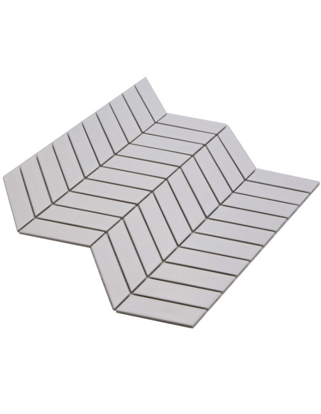 Vit Fiskben Klinker Mosaik Matt | Ekosten.se