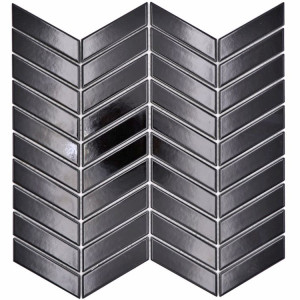 Svart Fiskben Klinker Mosaik Blank | Ekosten.se