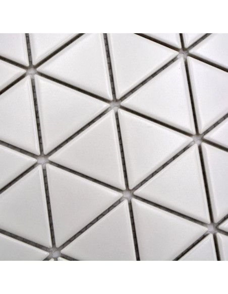 Triangel Klinkermosaik Vit Matt | Ekosten.se