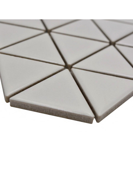 Triangel Klinkermosaik Vit Matt | Ekosten.se