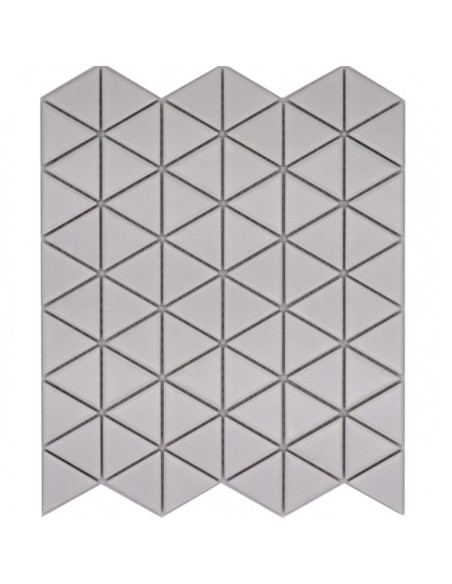 Triangel Klinkermosaik Vit Matt | Ekosten.se