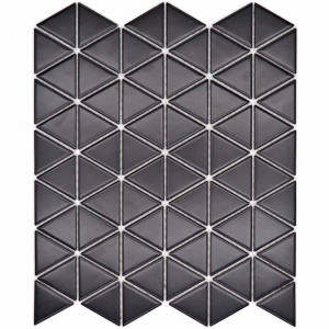 Triangel Klinkermosaik Svart Matt | Ekosten.se