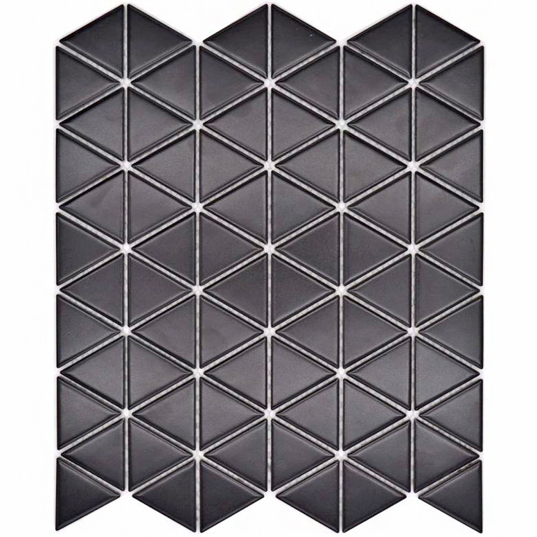 Triangel Klinkermosaik Svart Matt | Ekosten.se