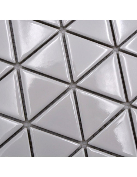 Triangel Klinkermosaik Vit Blank | Ekosten.se