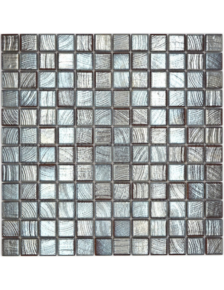 Silver Metallic Klinker Mosaik | Ekosten.se