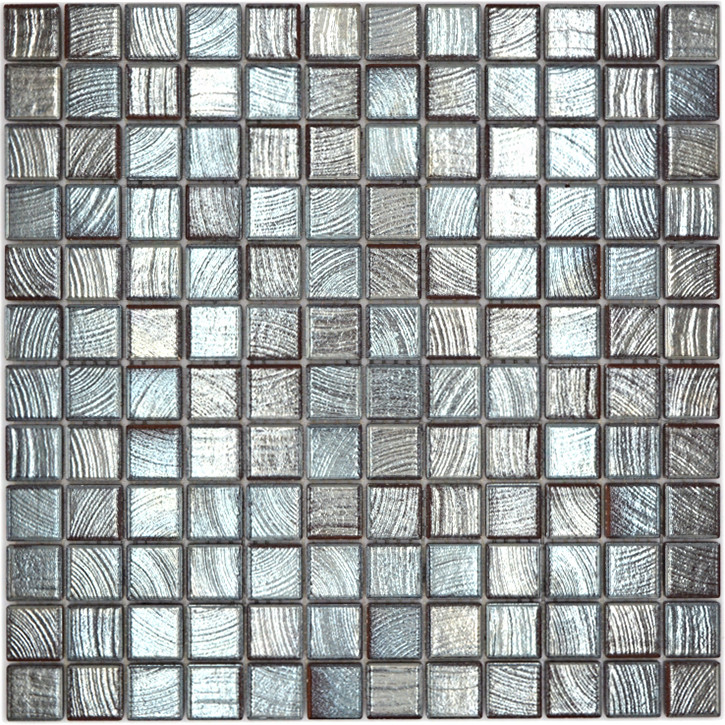 Silver Metallic Klinker Mosaik | Ekosten.se