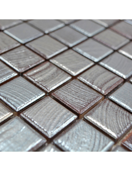 Silver Metallic Klinker Mosaik | Ekosten.se